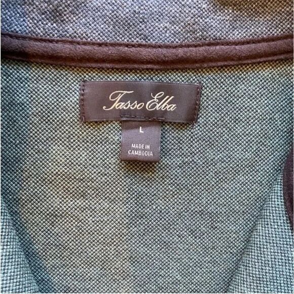 Green Quarter-Zip Sweater Large - Picture 2 of 8